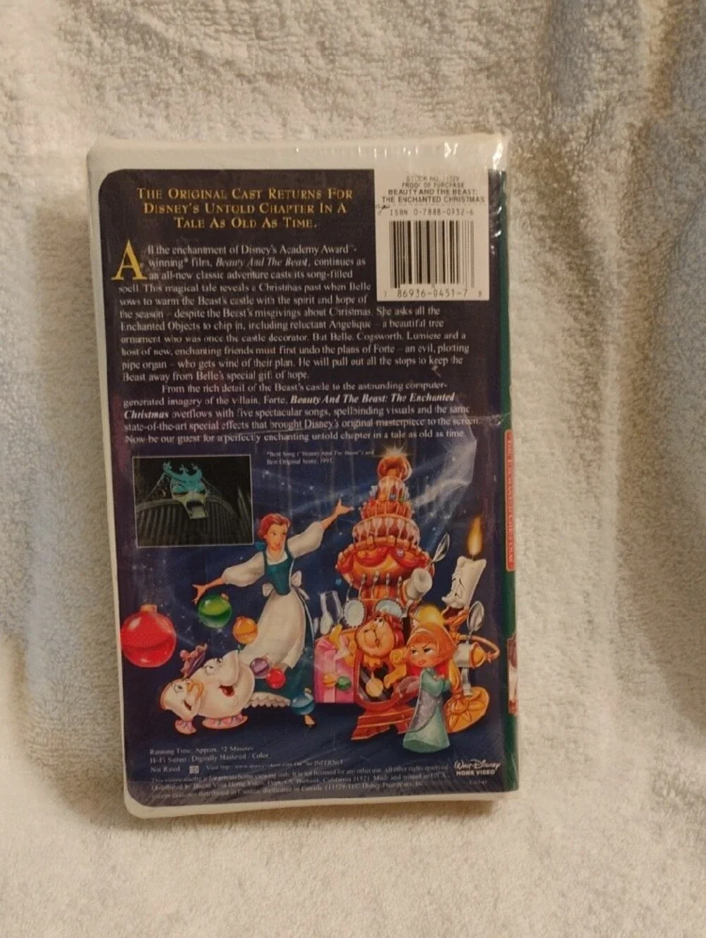 Disney Beauty and the Beast: The Enchanted Christmas - Red, Gold & Purple Cover